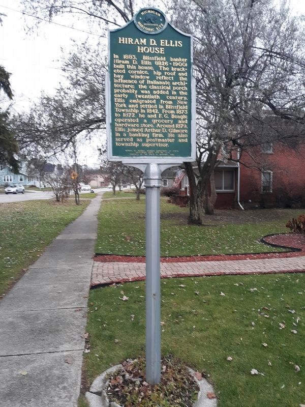 Hiram D. Ellis House Marker. Click for full size. Hiram D. Ellis House Marker image. Click for full size.