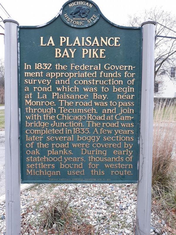 La Plaisance Bay Pike Marker image. Click for full size.