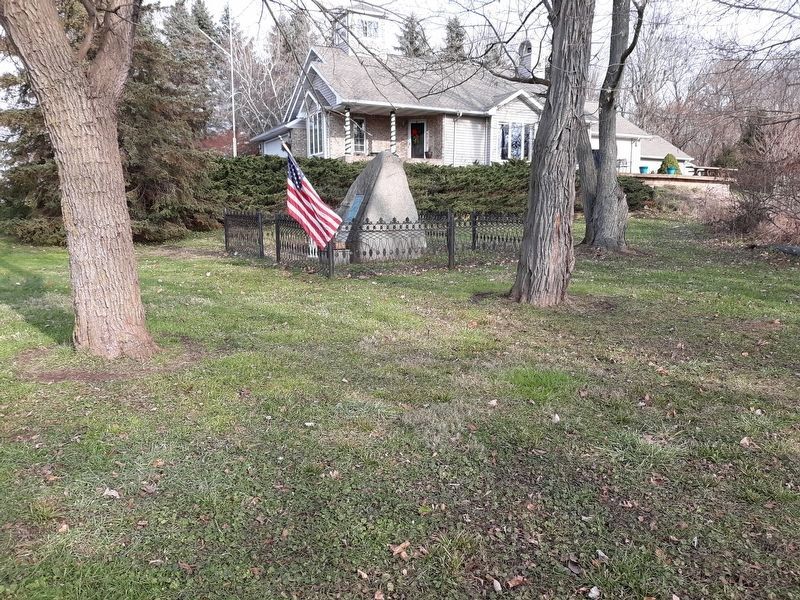 Location of First House in Lenawee County Marker image. Click for full size.