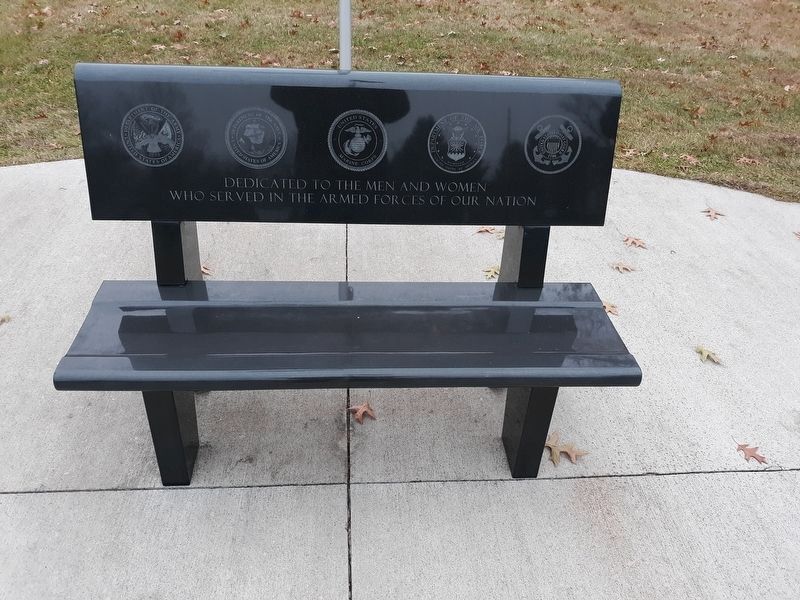 Maple Grove Cemetery Veterans Memorial Bench Marker image. Click for full size.
