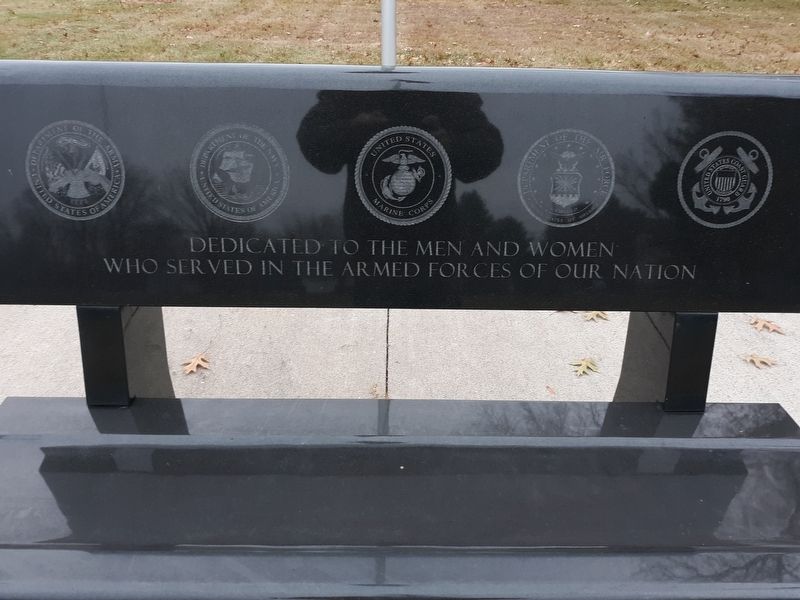 Maple Grove Cemetery Veterans Memorial Bench Marker image. Click for full size.