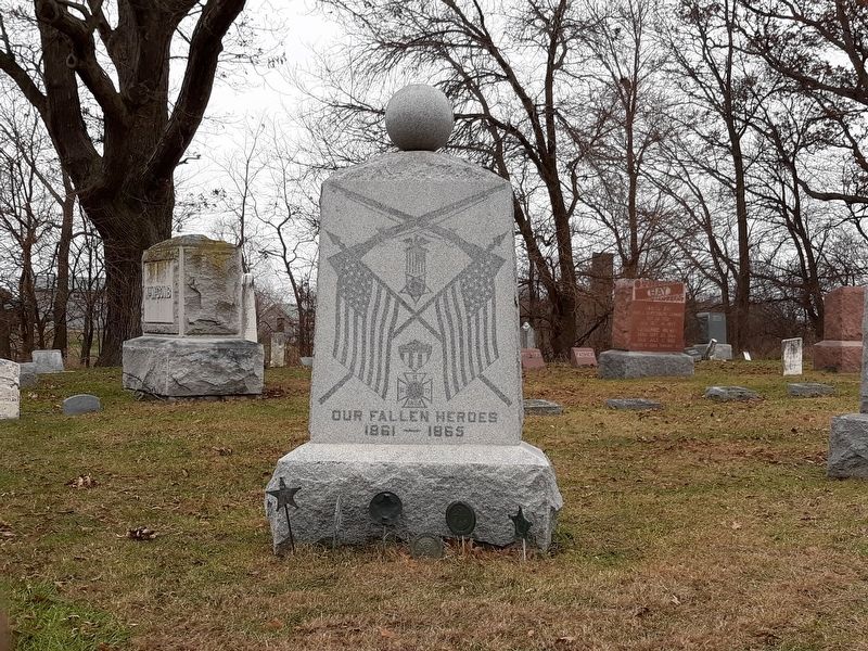Ogden Township Civil War Memorial. Click for full size. Ogden Township Civil War Memorial image. Click for full size.