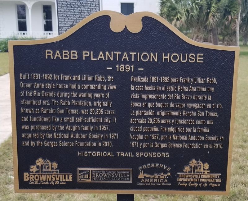 Rabb Plantation House Marker image. Click for full size.
