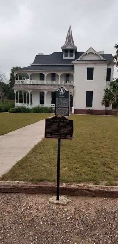 The Rabb Plantation House Marker is the first of the two markers image. Click for full size.