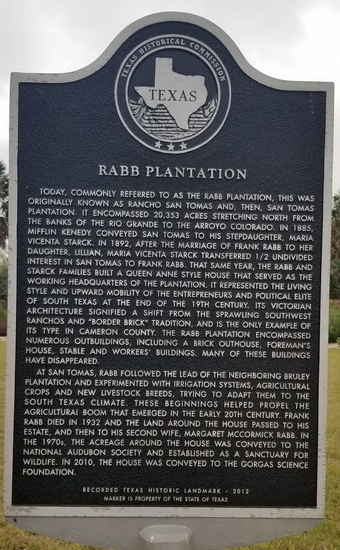 Rabb Plantation Marker. Click for full size. Rabb Plantation Marker image. Click for full size.