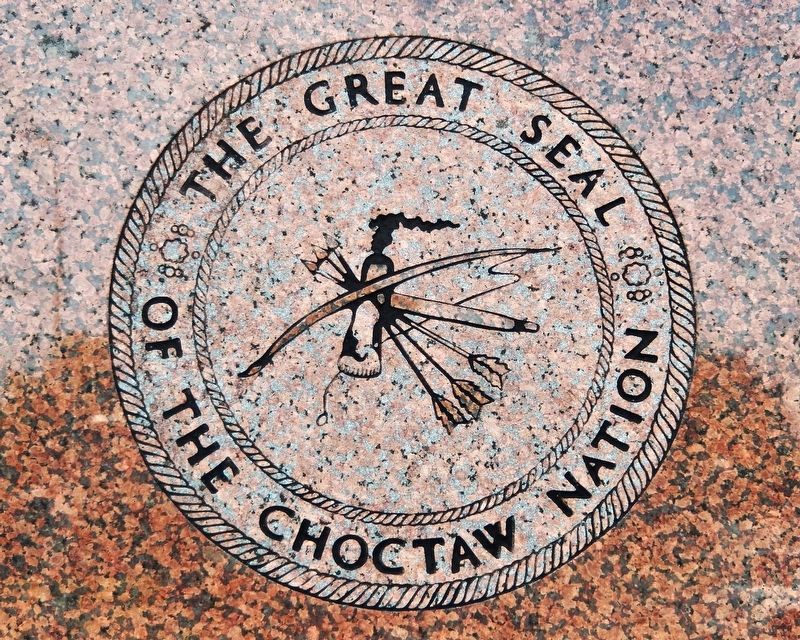 The Great Seal of the Choctaw Nation image. Click for full size.