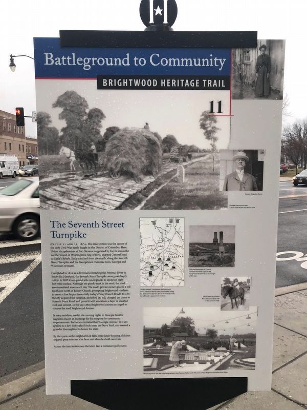 The Seventh Street Turnpike Marker. Click for full size. The Seventh Street Turnpike Marker image. Click for full size.