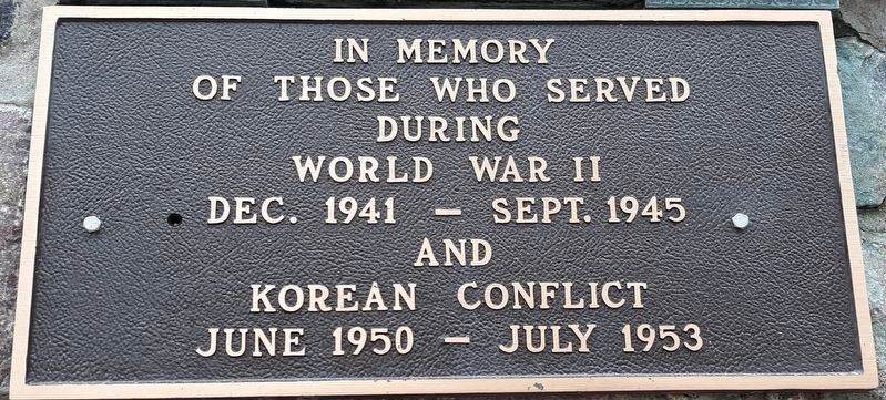 WWII - Korean Conflict Memorial image. Click for full size.