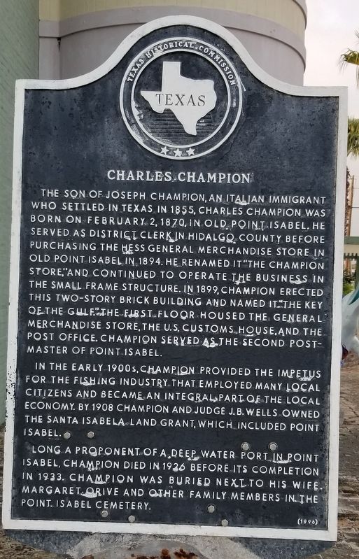 Charles Champion Marker image. Click for full size.