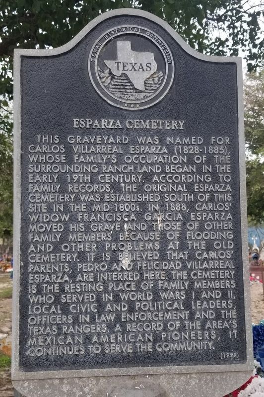 Esparza Cemetery Marker image. Click for full size.