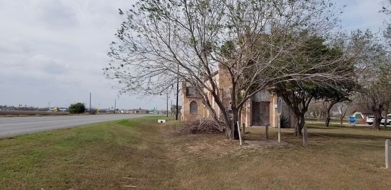 The Our Lady of Visitation Marker is the first marker on the left of the two markers. image. Click for full size.