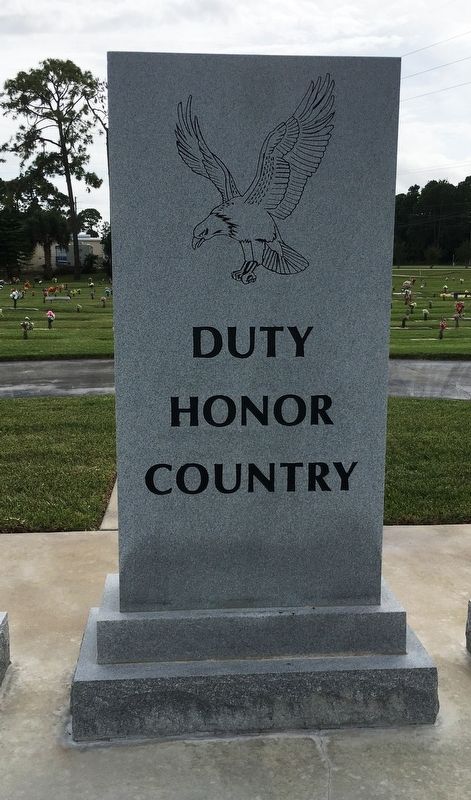 Veterans Memorial - reverse image. Click for full size.