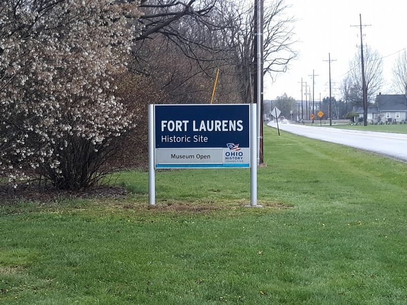 The marker is on the grounds of Fort Laurens Historic Site. Click for full size. The marker is on the grounds of Fort Laurens Historic Site image. Click for full size.