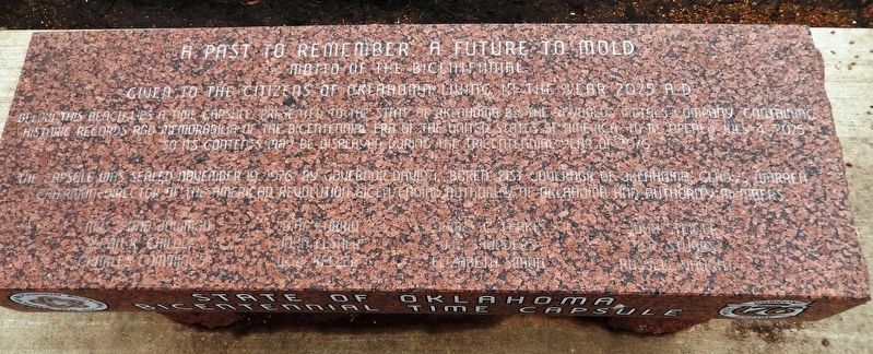 A Past to Remember, A Future to Mold Marker image. Click for full size.