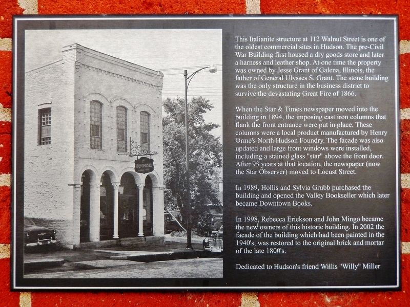 112 Walnut Street Marker. Click for full size. 112 Walnut Street Marker image. Click for full size.