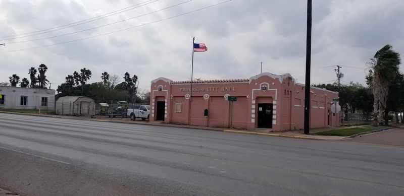 Progreso City Hall and Marker image. Click for full size.