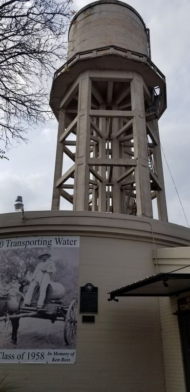Weslaco Water Tower and Marker image. Click for full size.