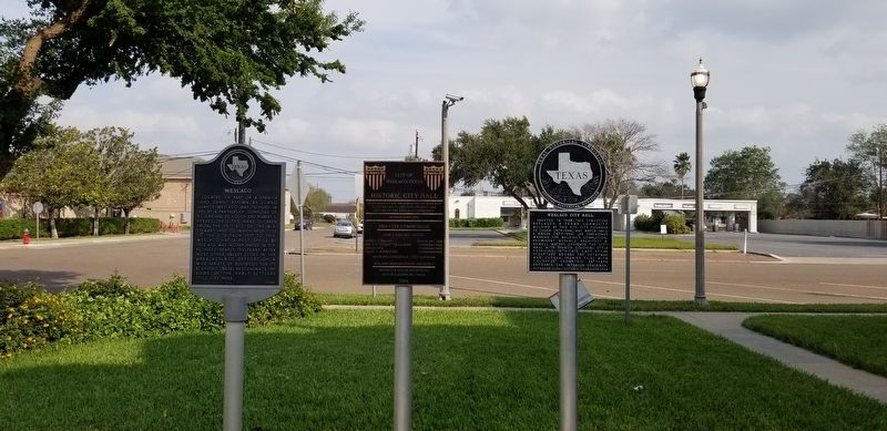 The Weslaco Marker is the first marker of the three markers from the left. Click for full size. The Weslaco Marker is the first marker of the three markers from the left image. Click for full size.