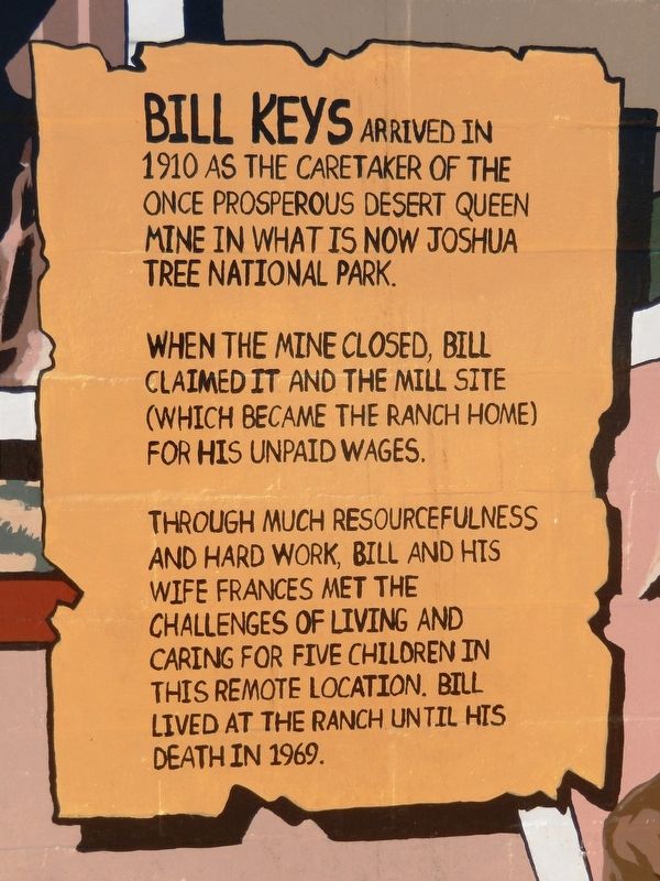 Keys' Desert Queen Ranch Marker. Click for full size. Keys' Desert Queen Ranch Marker image. Click for full size.