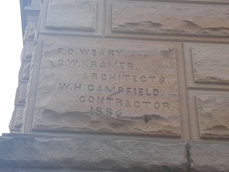 Cornerstone on the Courthouse image. Click for full size.
