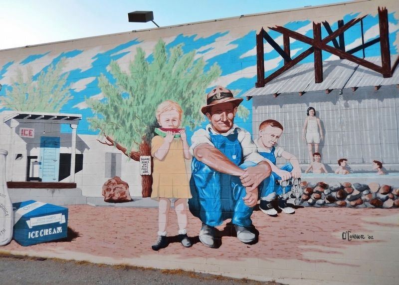 Good Times at Smith's Ranch Mural (<i>right detail</i>) image. Click for full size.