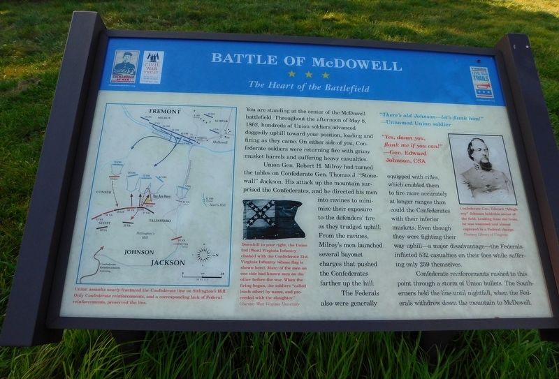 Battle Of McDowell Marker image. Click for full size.