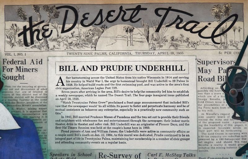 The Desert Trail Marker image. Click for full size.