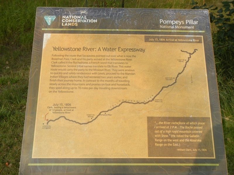 Yellowstone River: A Water Expressway Marker image. Click for full size.