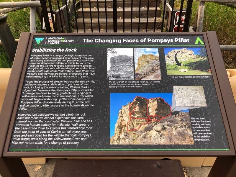 The Changing Faces of Pompeys Pillar Marker image. Click for full size.