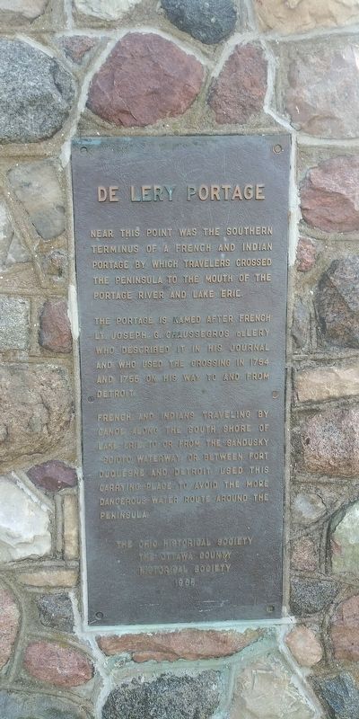 Fort Sites / De Lery Portage / French Expedition 1754 Marker image. Click for full size.