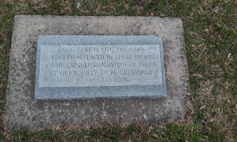 Edgerton Fire Bell Marker. Click for full size. Edgerton Fire Bell Marker image. Click for full size.