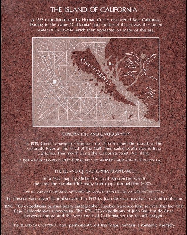 Island of California Marker image. Click for full size.