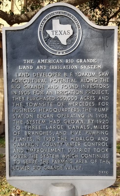 The American Rio Grande Land and Irrigation System Marker. Click for full size. The American Rio Grande Land and Irrigation System Marker image. Click for full size.