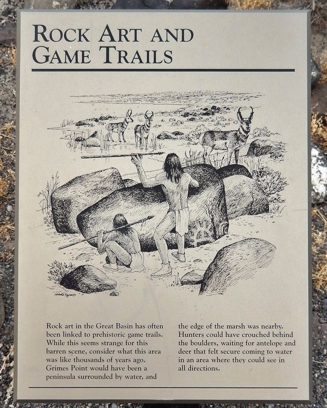 Rock Art & Game Trails Marker image. Click for full size.