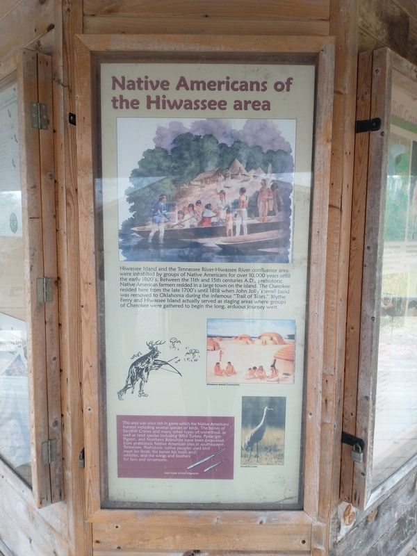 Native Americans of the Hiwassee Area Marker image. Click for full size.