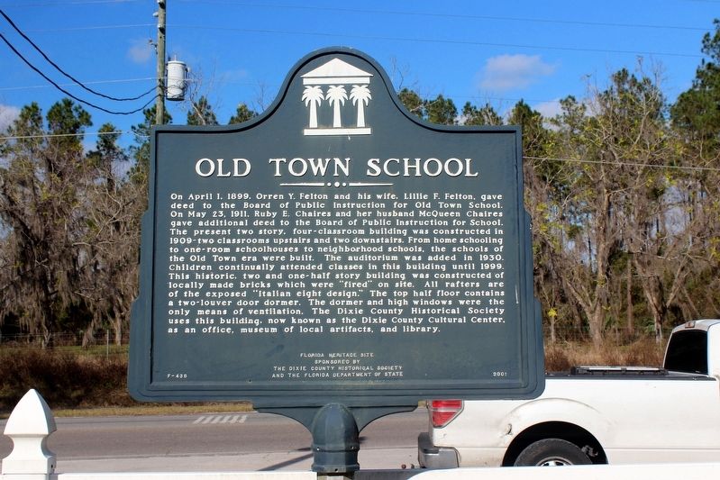 Old Town School Marker image. Click for full size.