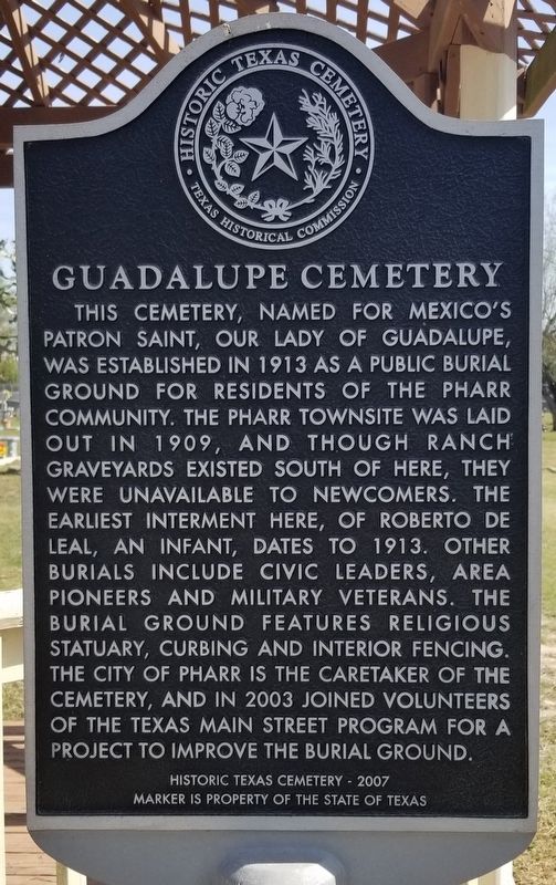 Guadalupe Cemetery Marker image. Click for full size.