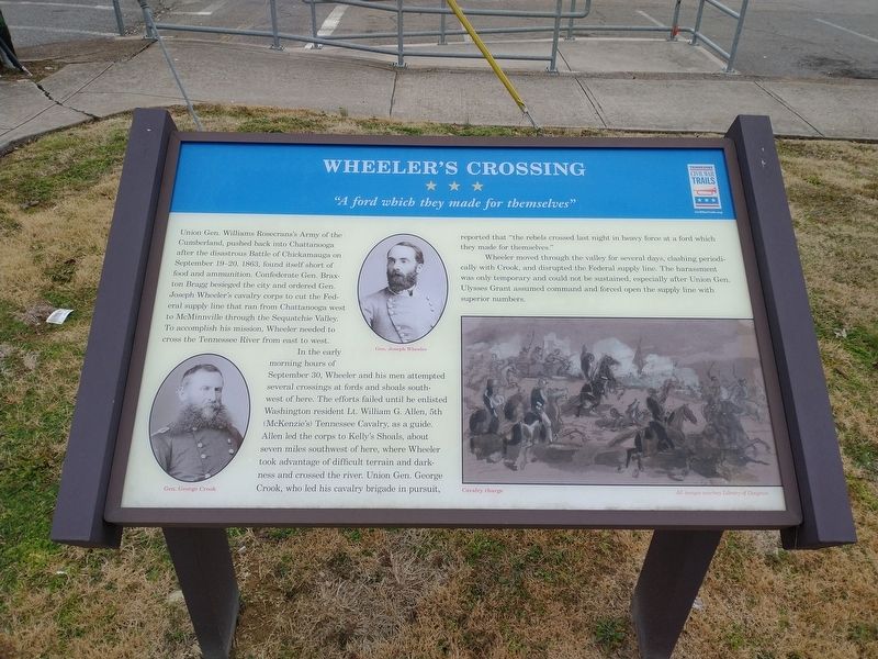Wheeler's Crossing Marker image. Click for full size.