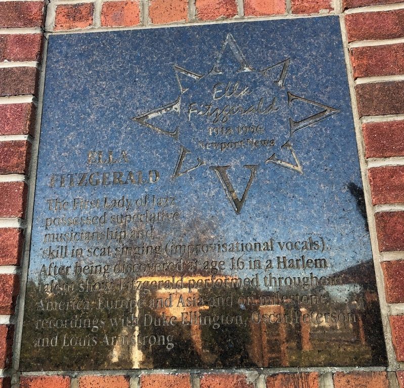 Ella Fitzgerald Marker. Click for full size. Ella Fitzgerald Marker image. Click for full size.
