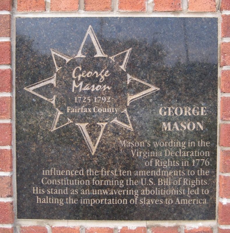 George Mason Marker image. Click for full size.