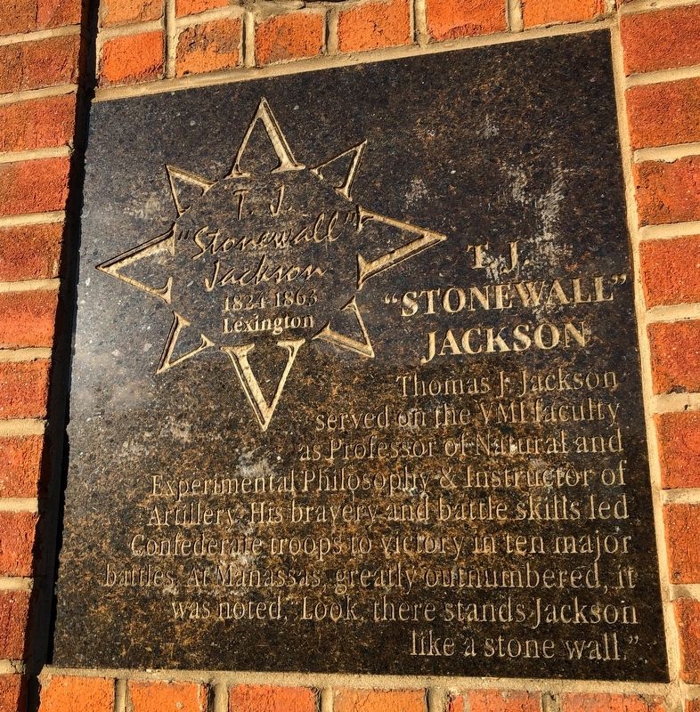 T.J. "Stonewall" Jackson Marker image. Click for full size.