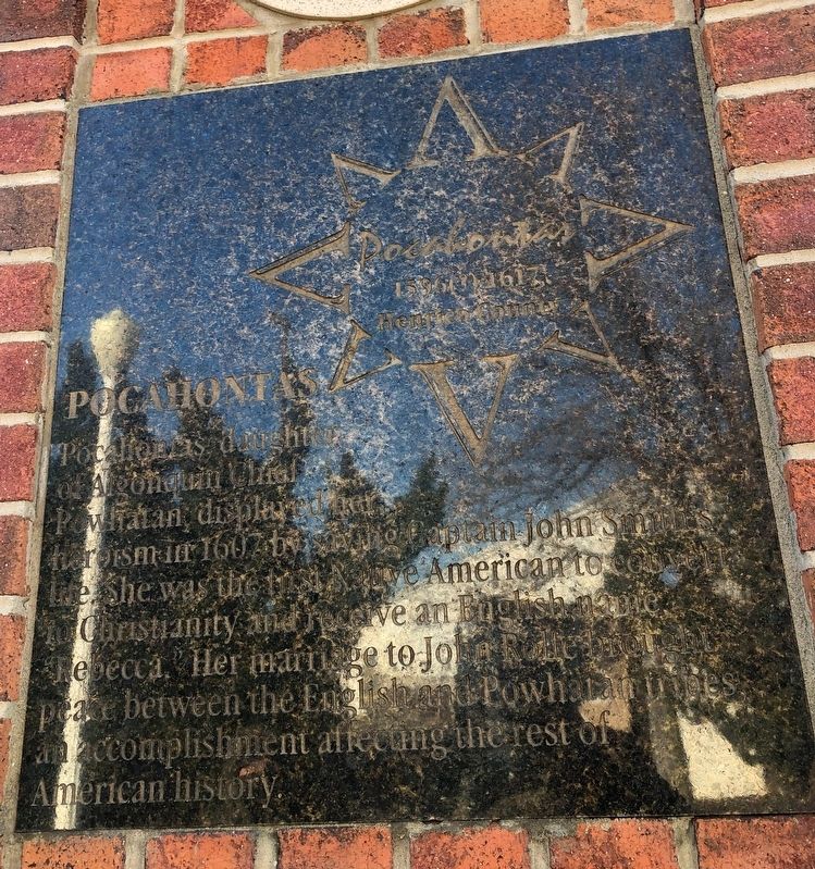 Pocahontas Marker. Click for full size. Pocahontas Marker image. Click for full size.