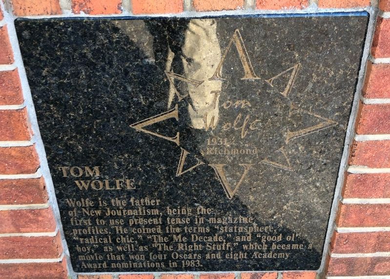 Tom Wolfe Marker image. Click for full size.