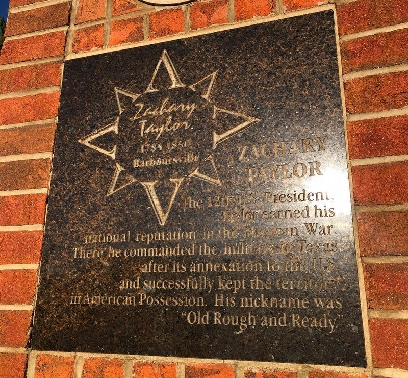 Zachary Taylor Marker image. Click for full size.