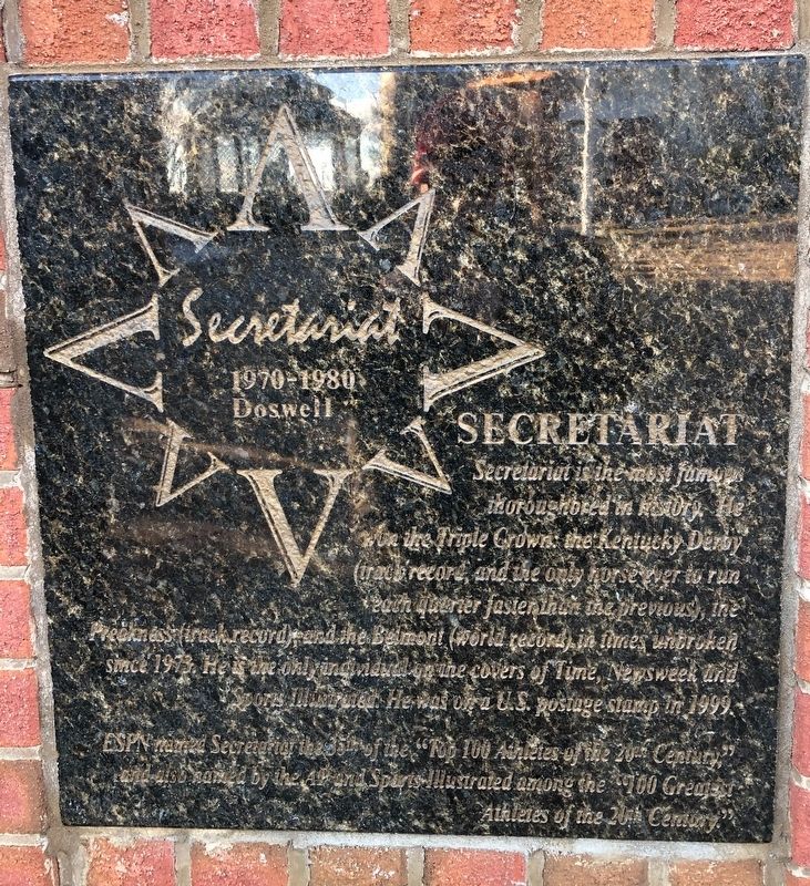 Secretariat Marker image. Click for full size.