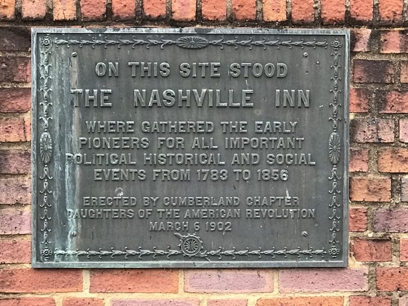 On This Site Stood the Nashville Inn Marker image. Click for full size.