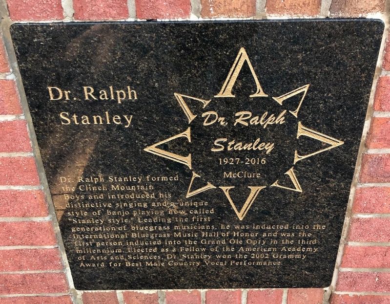 Dr. Ralph Stanley Marker image. Click for full size.