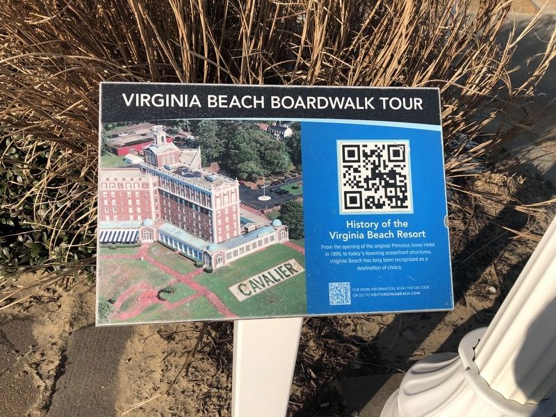 History of the Virginia Beach Resort Marker image. Click for full size.