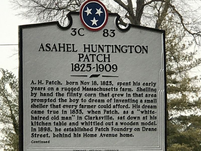 Asahel Huntington Patch Marker image. Click for full size.