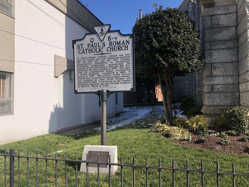 St. Paul's Catholic Church Burial Ground Marker. Click for full size. St. Paul's Catholic Church Burial Ground Marker image. Click for full size.